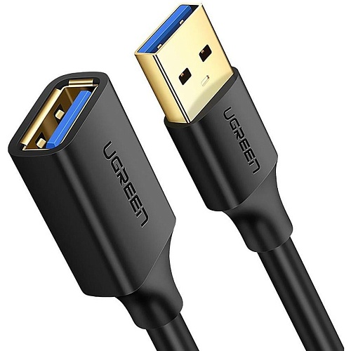 Кабель-удлинитель Ugreen US129 USB-A 3.0 Extension Male 2m Black (10373)