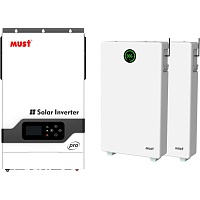 Система зберігання енергії Must PH18-5248 PRO 48V 5.2kW + 2 АКБ LP28-48200 20.4kWh (51.2V/200Ah/10240Wh) - придбати в Дніпрі, Україні: ціна, характеристики | інтернет-магазин TOUCH