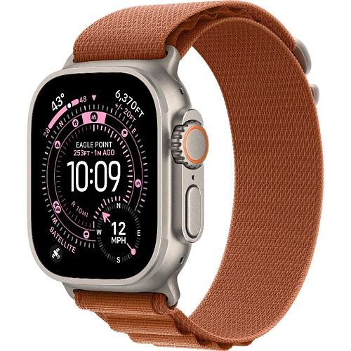 Смарт-часы  Apple Watch Ultra 3 49mm Natural Titanium Case with Terra Cotta Alpine Loop Small (MFTA4)
