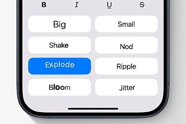 iOS 18: Новые текстовые эффекты в сообщениях и их использование