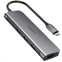 USB-хаб Ugreen USB-C to 3xUSB 3.0/1xHDMI /1xUSB-C (CM136/50209) - придбати в Дніпрі, Україні: ціна, характеристики | інтернет-магазин TOUCH