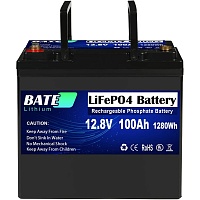 Акумулятор Bate LiFePO4 12V (12.8V/100Ah/1280Wh) - придбати в Дніпрі, Україні: ціна, характеристики | інтернет-магазин TOUCH
