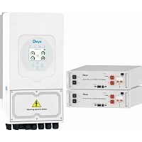 Система хранения энергии Deye SUN-6K-SG05LP1-EU 6kW + 2 АКБ SE-G5.1 Pro-B 10.2 kWh (51.2V/100Ah/5120Wh)