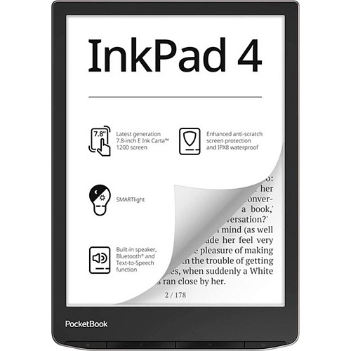 Электронная книга PocketBook 743G InkPad 4 Stundust Silver (PB743G-U-CIS, PB743G-U-WW)