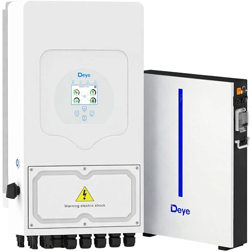 Система хранения энергии Deye SUN-6K-SG05LP1-EU 6kW + АКБ RW-M6.1-B 6.1 kWh (51.2V/120Ah/6144Wh)