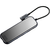 USB-хаб Baseus Mirror Series Multifunctional Hub Deep Gray (CAHUB-DZ0G) - придбати в Дніпрі, Україні: ціна, характеристики | інтернет-магазин TOUCH