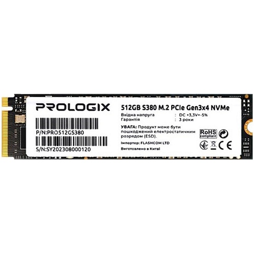 SSD накопитель Prologix S380 512GB (PRO512GS380)