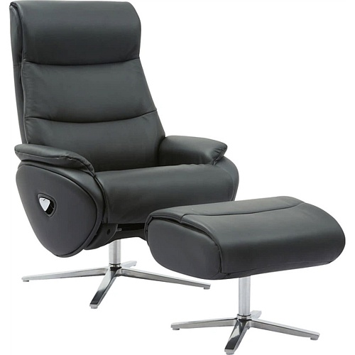 Офисное кресло Qlab RC210B Leather Black