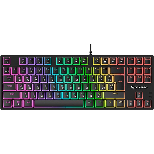 Клавиатура GamePro MK80R Red Switch RGB USB Black