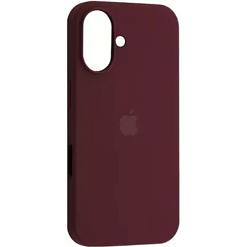 Чехол Silicone Case для Apple iPhone 16 Plum AA