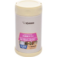 Пищевой термоконтейнер Zojirushi SW-FCE75YP 750 мл Beige