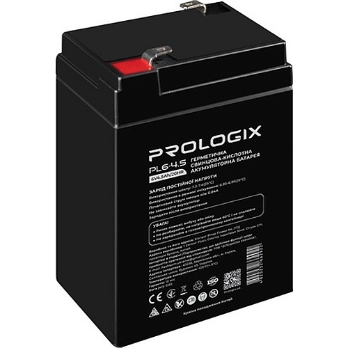 Аккумулятор Prologix AGM 6V (6V/4.5Ah/1200Wh) (PL6-4.5)