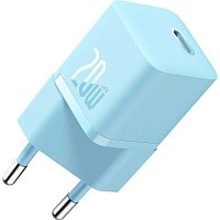 Мережевий зарядний пристрій Baseus GaN5 Fast Charger Mini 1C 20W Blue (CCGN050103) - придбати в Дніпрі, Україні: ціна, характеристики | інтернет-магазин TOUCH