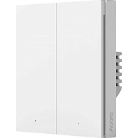 Умный выключатель Aqara Smart Wall Switch H1 White (без нейтрали, 2 клавиши) (WS-EUK02) Global EU
