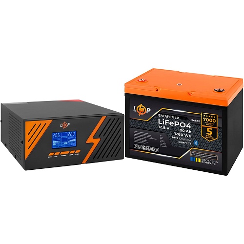 Источник бесперебойного питания (ИБП) LogicPower B1500 + АКБ LiFePO4 1280Wh (36811)