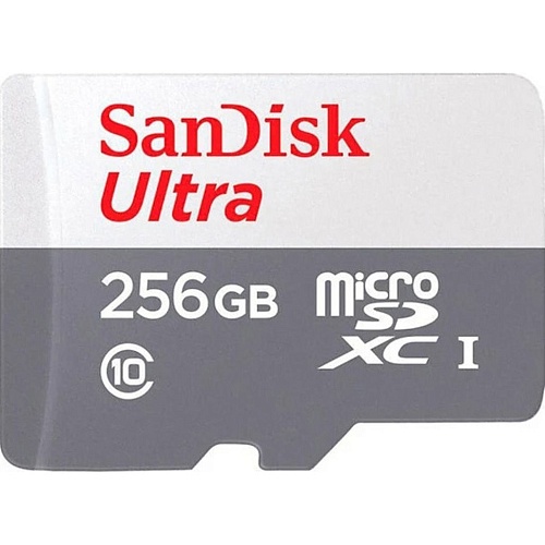 Карта памяти SanDisk microSDXC 256GB UHS-I Ultra A1 (SDSQUNR-256G-GN3MN)