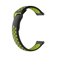 Ремешок силиконовый двухцветный для Amazfit Bip 20мм Black-Green (AMZBPSILNIKE-BSA) Ремешок силиконовый двухцветный для Amazfit Bip 20мм Black-Green (AMZBPSILNIKE-BSA)