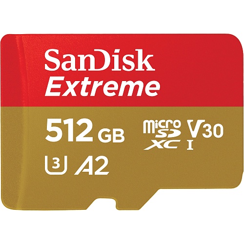 Карта пам'яті SanDisk microSDXC Extreme 512GB UHS-I U3 V30 A2 (SDSQXAV-512G-GN6MN) - придбати в Дніпрі, Україні: ціна, характеристики | інтернет-магазин TOUCH