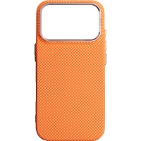 Чехол ArmorStandart LikeCarbon2 SE MagCase для Apple iPhone 17 Pro Kevlar Orange Rose Gold (ARM89168)