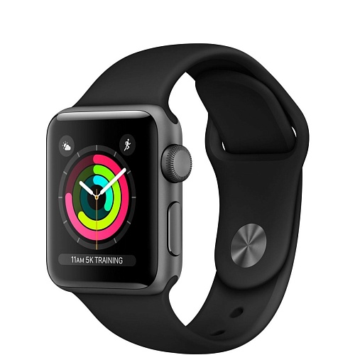 Смарт-годинник Apple Watch Series 3 GPS 42mm Space Gray with Black Sport Band (MTF32) - придбати в Дніпрі, Україні: ціна, характеристики | інтернет-магазин TOUCH