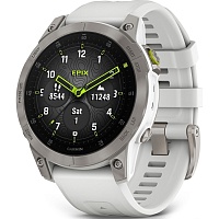 Смарт-часы Garmin Epix (Gen 2) Sapphire Edition 47mm White Titanium with Carrera White Band (010-02582-20/21)