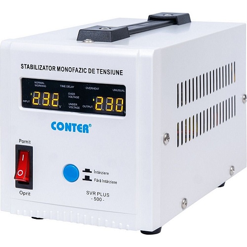 Стабилизатор напряжения Conter SVR-PLUS-500VA/375W (CR-SVR-PLUS-500)