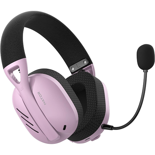 Игровые наушники Hator Hyperpunk 2 Tri-mode Black/Lilac (HTA-859)