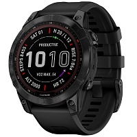 Смарт-годинник Garmin Fenix 7 Sapphire Solar Black DLC Titanium with Black Band (010-02540-34/35) - придбати в Дніпрі, Україні: ціна, характеристики | інтернет-магазин TOUCH