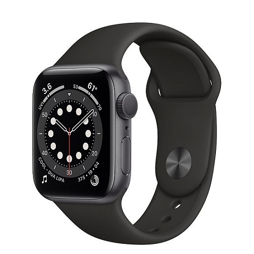 Смарт-часы Apple Watch Series 6 GPS 44mm Space Gray Aluminum Case with Black Sport Band (M00H3)