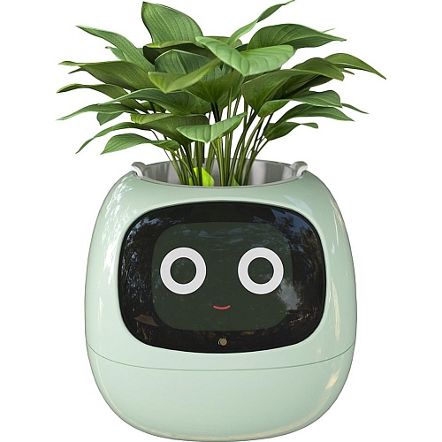 Интерактивный умный горшок для растений Ivy Smart Planter Tuya AI Green