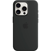 Чехол Apple Silicone Case with MagSafe для iPhone 15 Pro Black (MT1A3ZM/A)