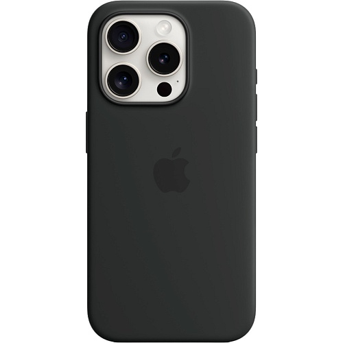 Чехол Apple Silicone Case with MagSafe для iPhone 15 Pro Black (MT1A3ZM/A)