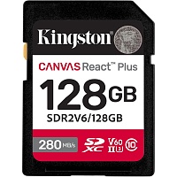 Карта пам'яті Kingston SDXC Canvas React Plus 128GB Class 10 UHS-II U3 V60 (SDR2V6/128GB) - придбати в Дніпрі, Україні: ціна, характеристики | інтернет-магазин TOUCH