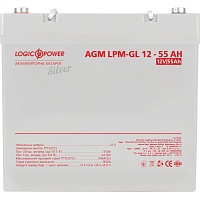Акумулятор LogicPower Silver GEL 12V (12V/55Ah/660Wh) (15364) - придбати в Дніпрі, Україні: ціна, характеристики | інтернет-магазин TOUCH