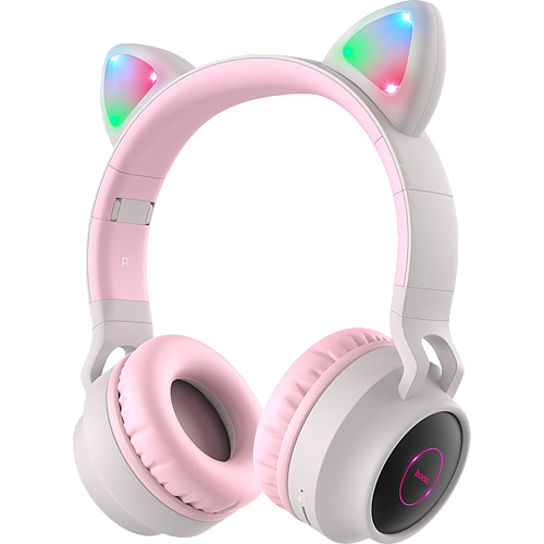 Наушники Hoco W27 Cat Ear Stereo Bluetooth Headphones Grey (718457)