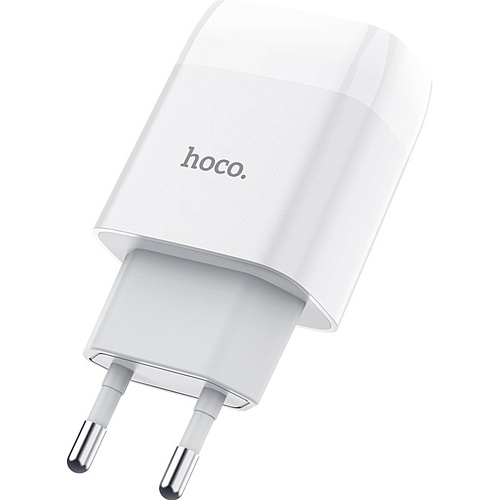 Сетевое зарядное устройство Hoco C72A Glorious White (712899)