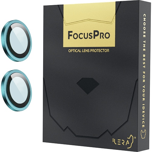 Защитное стекло на камеру iLera FocusPro Lens для Apple iPhone 16/16 Plus Green ( iLFPGre16)