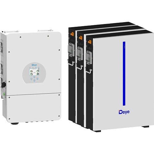 Система зберігання енергії Deye SUN-12K-SG02LP1-EU-AM3 12kW + 3 АКБ RW-M6.1-B 18.4kWh (51.2V/120Ah/6144Wh) - придбати в Дніпрі, Україні: ціна, характеристики | інтернет-магазин TOUCH