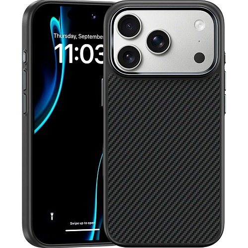 Чехол Benks Magnetic ArmorPro Kevlar Case 600D для Apple iPhone 17 Pro Black