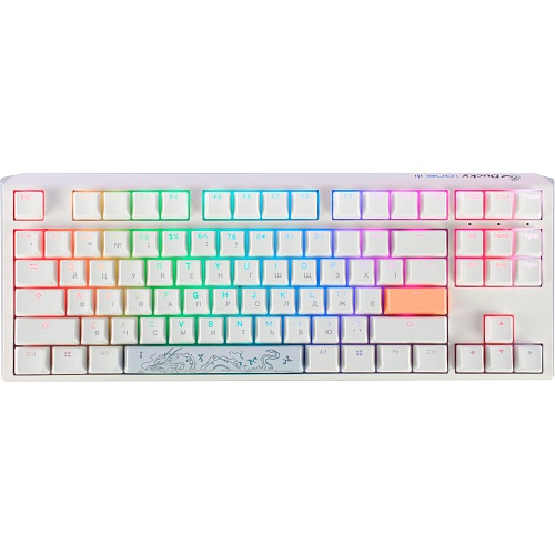 Клавиатура Ducky One 3 TKL Cherry MX Speed Silver RGB White (DKON2187ST-PUAPXPWWWSC1) UA