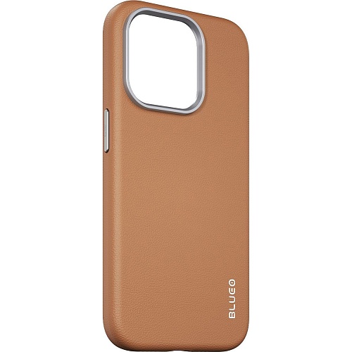 Чехол Blueo Leather Case with MagSafe для Apple iPhone 15 Pro Brown (B52-I15PBRW)