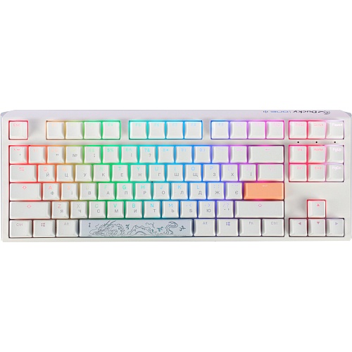 Клавиатура Ducky One 3 TKL Cherry MX Silent Red RGB White (DKON2187ST-SUAPXPWWWSC1) UA 
