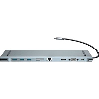 USB-хаб Baseus Enjoyment Series Type-C Notebook HUB Adapter Grey (CATSX-F0G)
