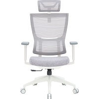 Офісне крісло OfficePro Elegant OC600-W-LG-LG White/Light Gray - придбати в Дніпрі, Україні: ціна, характеристики | інтернет-магазин TOUCH
