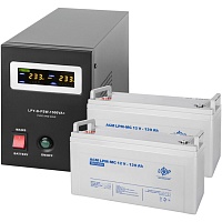Джерело безперебійного живлення (ДБЖ) LogicPower B1500 + 2 x LPM-MG батарея 12V - 120Ah (19806) - придбати в Дніпрі, Україні: ціна, характеристики | інтернет-магазин TOUCH