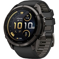 Смарт-годинник Garmin Fenix 9 Pro inReach 47mm Carbon Gray DLC Titanium w. Black/Pebble Gray Silicone Band (010-04336-10/11) - придбати в Дніпрі, Україні: ціна, характеристики | інтернет-магазин TOUCH