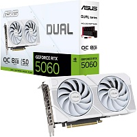 Видеокарта Asus Dual GeForce RTX 5060 8GB OC Edition White (DUAL-RTX5060-O8G-WHITE) UA