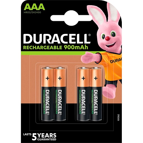 Аккумулятор Duracell HR03 AAA 900mAh NiMH 4шт (5007338)