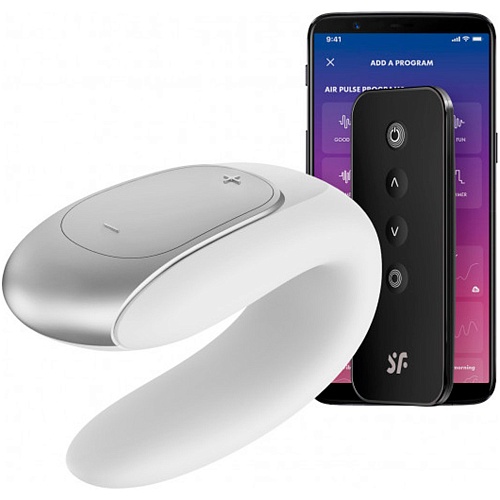 Смарт-вібратор для пар Satisfyer Double Fun Partner Vibrator White (SO5057) - придбати в Дніпрі, Україні: ціна, характеристики | інтернет-магазин TOUCH