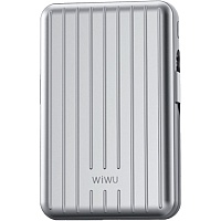 Зовнішній акумулятор WiWU Trunk Series PP03 10000mAh 22.5W Silver (6936686410830) - придбати в Дніпрі, Україні: ціна, характеристики | інтернет-магазин TOUCH
